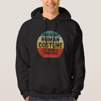 Sudadera Mi Traje Humano Realmente Soy Un Oso Panda Hallowe