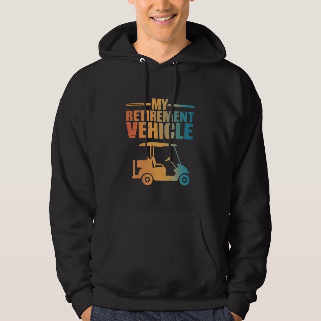Sudadera Mi Vehículo de Retiro Carrito de Golf Golfista Ama (Anverso)
