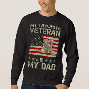 Sudadera Mi Veterano Favorito Es Mi Padre Combate Boots Ame
