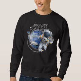Sudadera Mi viaje en caminata espacial (Modo oscuro) | Homb
