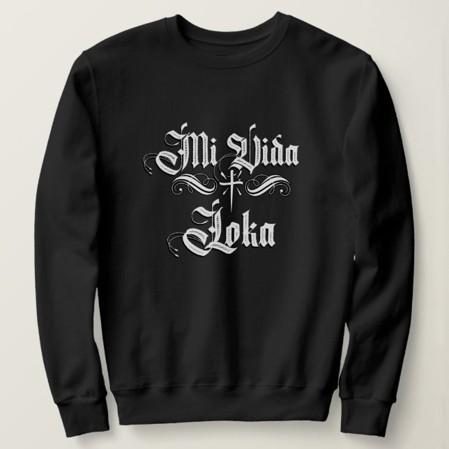 Sudadera Mi vida local con apellido (Anverso del diseño)