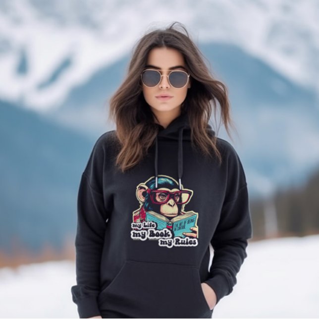 Sudadera Mi vida Mi libro Mis reglas Divertido regalo sarcá (Subido por el creador)