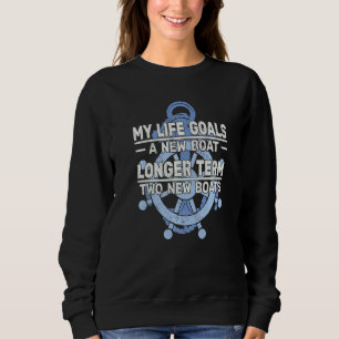 Sudadera Mi vida tiene como objetivo un nuevo barco para na