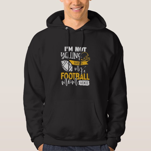 Sudadera Mi voz de mamá de fútbol (Anverso)