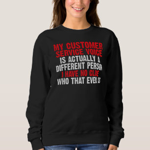 Sudadera Mi Voz De Servicio Al Cliente Es Una Persona Difer