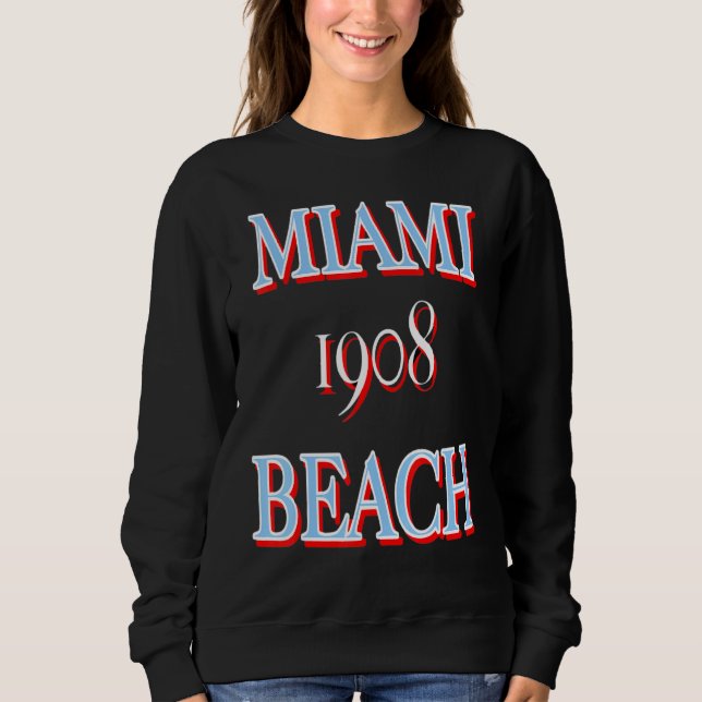 Sudadera Miami Beach 1908 1 (Anverso)