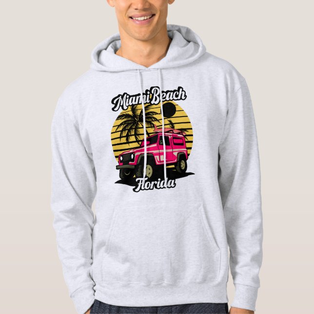 Sudadera Miami Beach, Florida (Anverso)