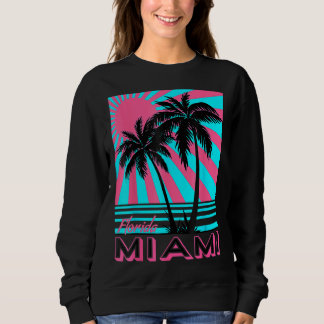 Sudadera Miami Beach Florida Miami Palmeras
