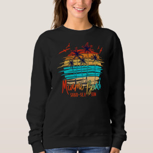 Sudadera Miami Beach Florida Palm Beach Surfboard Vacacione
