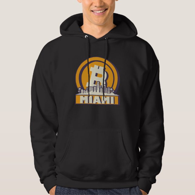 Sudadera Miami Bitcoin Maximalist  Bitcoin Miami Skyline (Anverso)