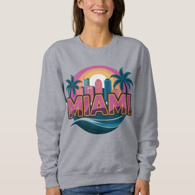 Sudadera Miami Florida Estados Unidos (Anverso)