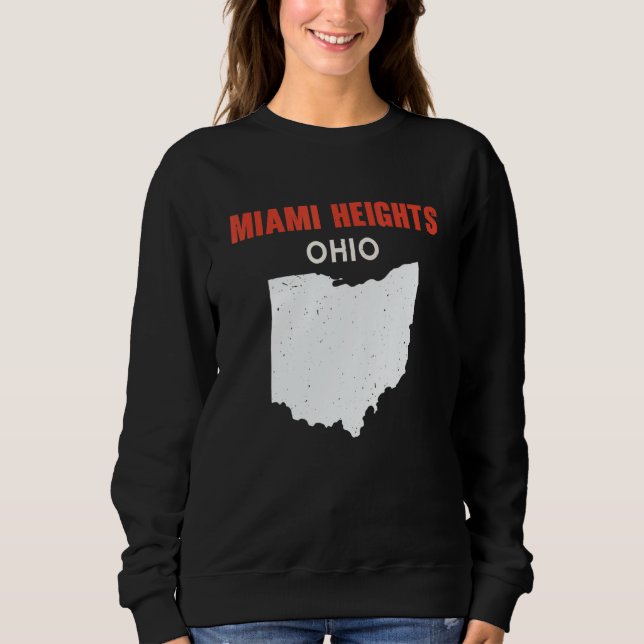 Sudadera Miami Heights Ohio USA State America Travel Ohioan (Anverso)
