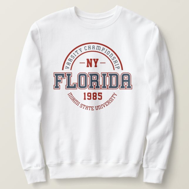 Sudadera Miami State Florida University varsity athletic  (Anverso del diseño)