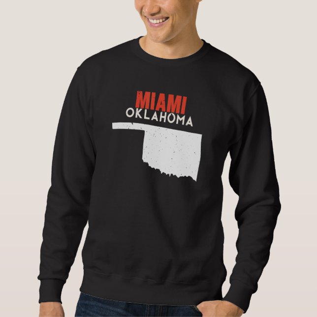 Sudadera Miami USA State America Travel Oklahoman (Anverso)