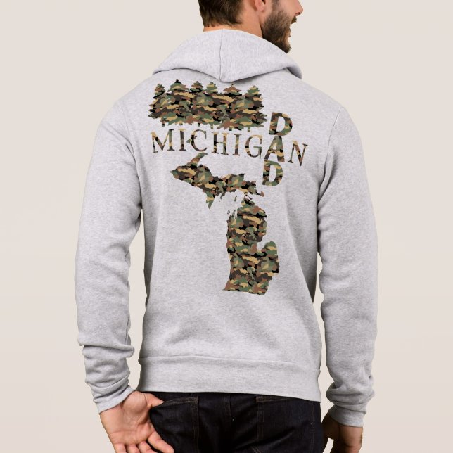 Sudadera Michigan Dad | Treebark | Regalo del Día del Padre (Reverso)