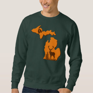 Sudadera Michigan Deer Hunter Forest Green Sweatshirt
