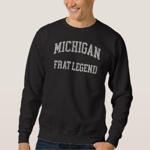 Sudadera Michigan Frat Legend Vintage Distresor Fraternti