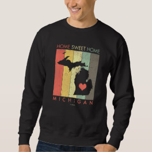 Sudadera Michigan Hogar Dulce Hogar Retro Vintage