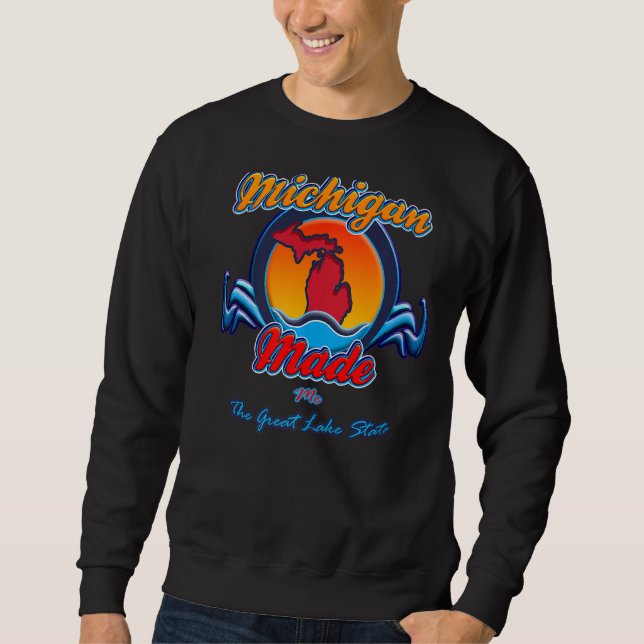 Sudadera Michigan Me Hizo (El estado del Gran Lago) (Anverso)