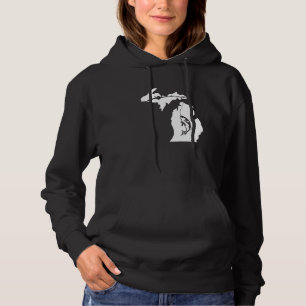 Sudadera Michigan Pescando en el estado de origen Medio Oes