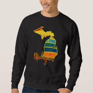 Sudadera Michigan State Prige Sunset I Love Michigan
