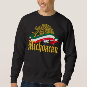 Sudadera Michoacán México Puro Michoacán Bandera de águila 