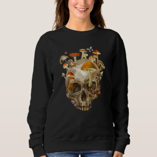 Sudadera Micólogo De Cráneo Y Hongo Monarca De Goth Maripos