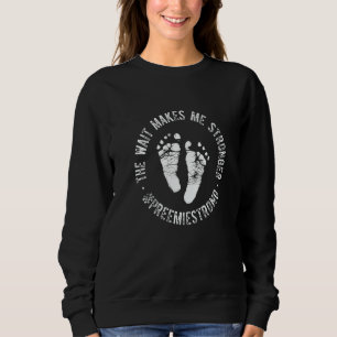 Sudadera Micro Preemie UCI Madre Padre Fuerte Prematuro 