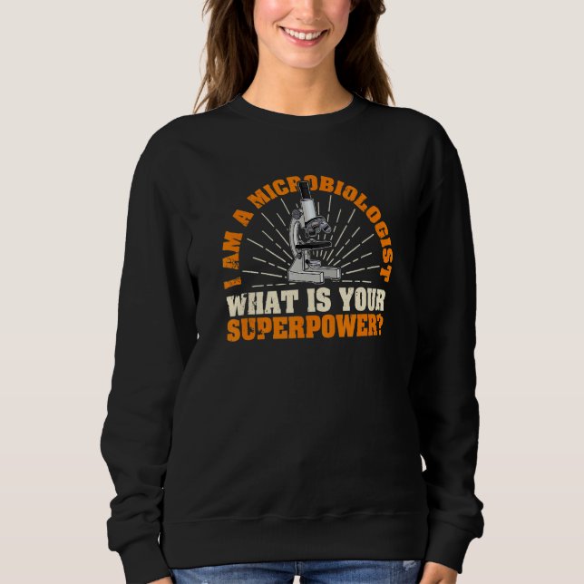 Sudadera Microbiología Biología Medicina Microscopios (Anverso)