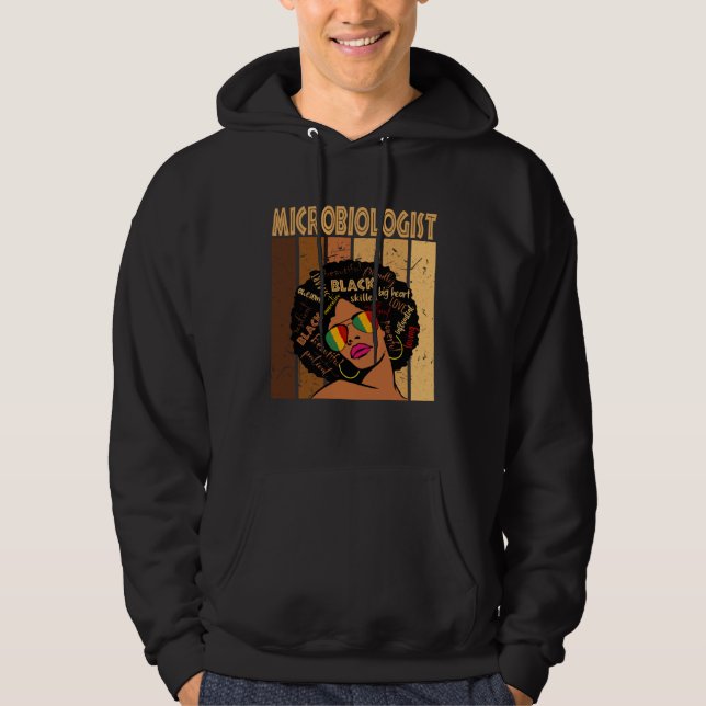 Sudadera Microbiologist Afro African American Black History (Anverso)