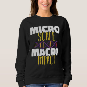 Sudadera Microescala Impacto macro Microbiología Ciencia Bi
