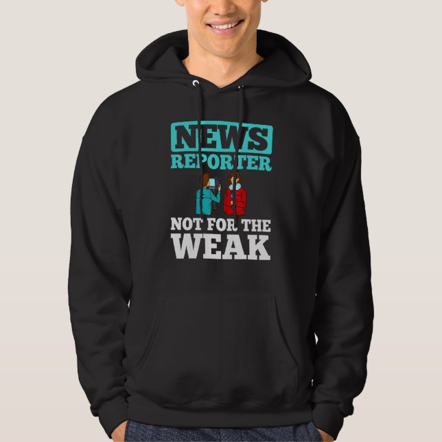 Sudadera Micrófono de reportero de noticias Cámara Entrevis (Anverso)