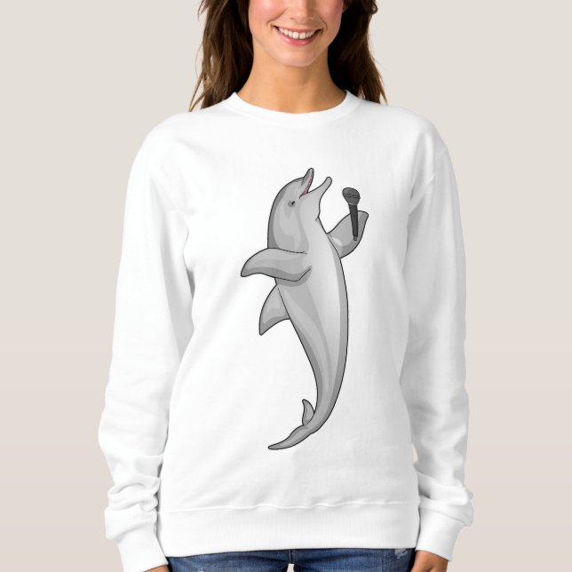 Sudadera Micrófono Dolphin Singer (Anverso)