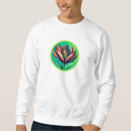 Sudadera Micrófono en flor