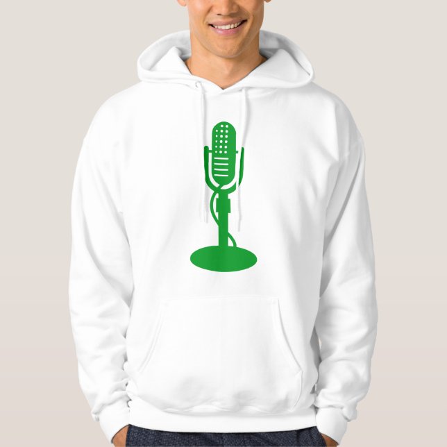 Sudadera Micrófono - Verde Hierba (Anverso)