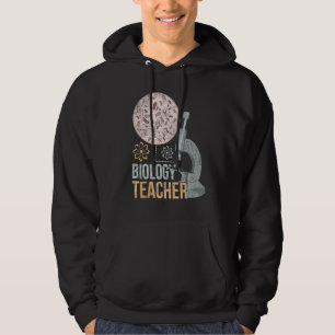 Sudadera Microscopio biológico biólogo de biología de docen