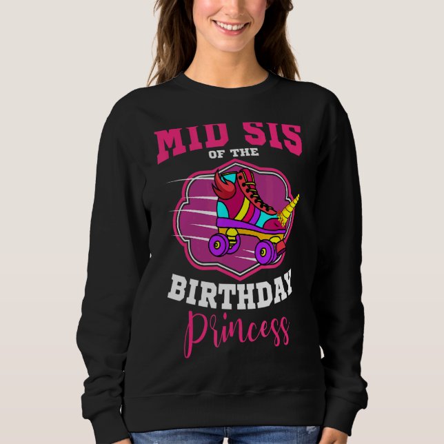 Sudadera Mid Sis Del Nacimiento Princesa Roller Skates Bda (Anverso)