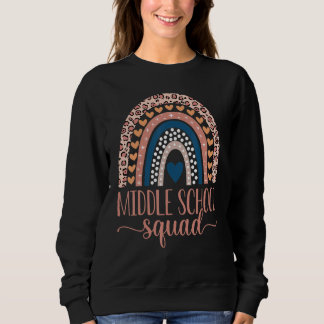 Sudadera Middle School Squad Team Teacher Girls Boys Back T