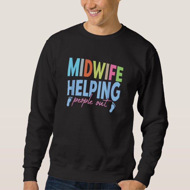 Sudadera Midwife helping people out  Midwife (Anverso)