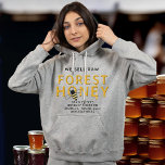 Sudadera Miel otoño cruda de la camiseta de la apicultora<br><div class="desc">Enciende la conversación y el interés con esta tibia capucha de camiseta de otoño mientras promociona tu miel especial de la temporada alta. Sus clientes querrán saber cómo es diferente,  con qué servirle y aprender algunas excelentes recetas de parrilladas.</div>