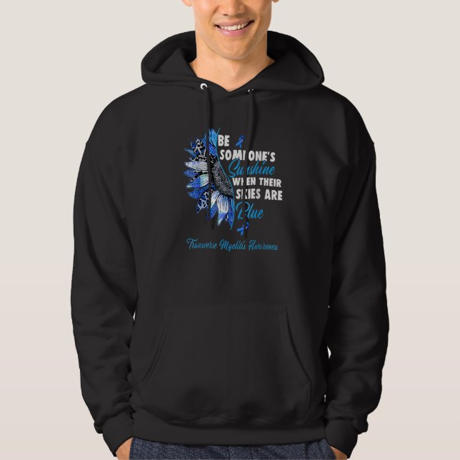 Sudadera Mielitis Transversal Conciencia Cinta Azul Sunflow (Anverso)
