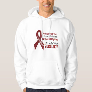 Sudadera Mieloma múltiple llevo orgulloso Borgoña 1