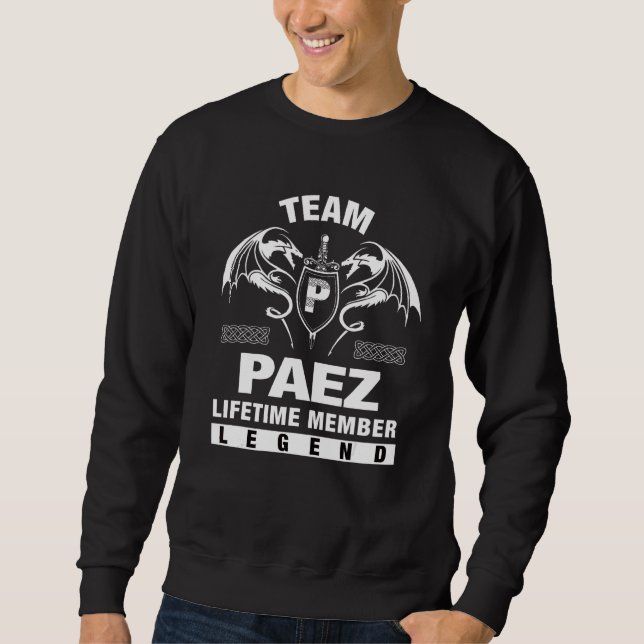 Sudadera Miembro de Team Paez Lifetime (Anverso)