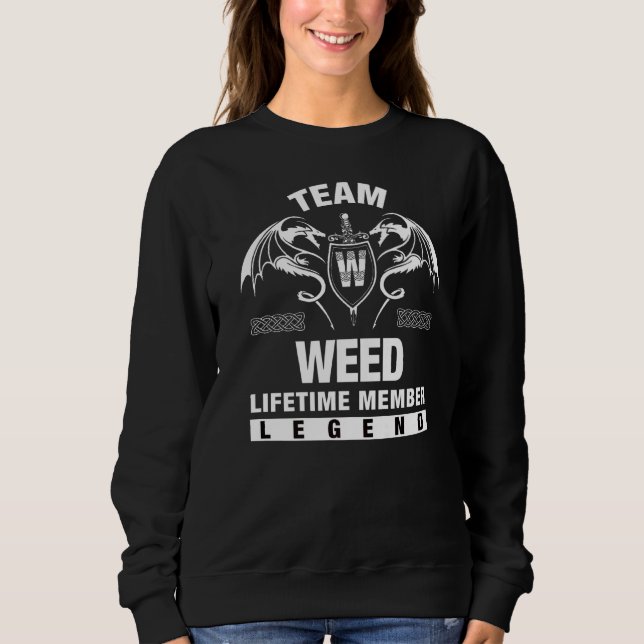 Sudadera Miembro de Team Weed Lifetime (Anverso)