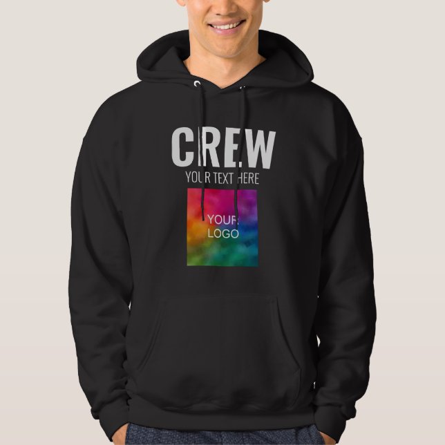 Sudadera Miembro del equipo de tripulaciones Añadir el text (Anverso)