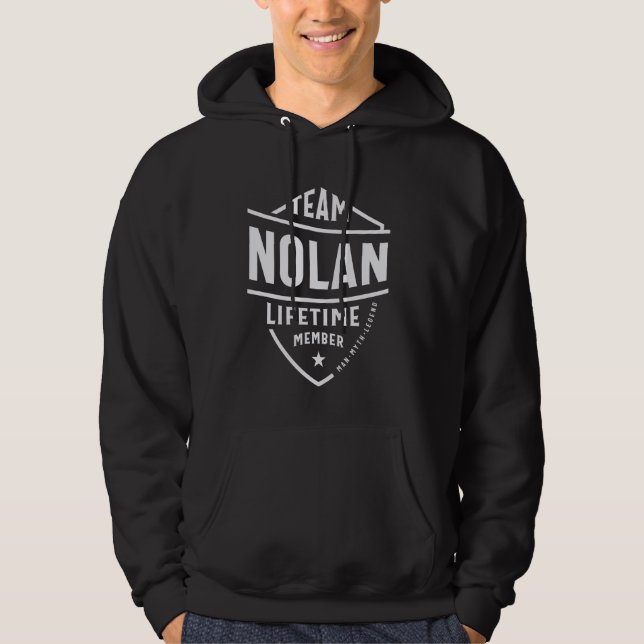 Sudadera Miembro del equipo Nolan Lifetime Nombre gracioso  (Anverso)