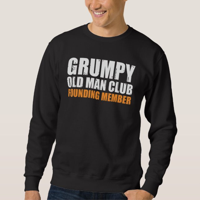 Sudadera Miembro fundador de Grumpy Old Man Club Padre G Fu (Anverso)