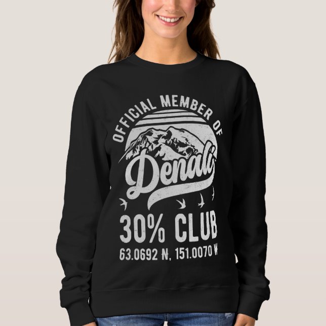 Sudadera Miembro oficial del Club Denali 30 Alaska National (Anverso)