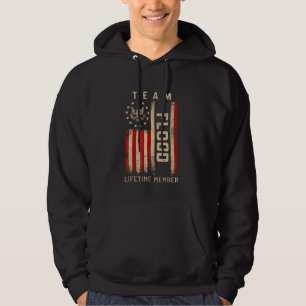 Sudadera Miembro Vitalicio de Team FLOOD Bandera Americana