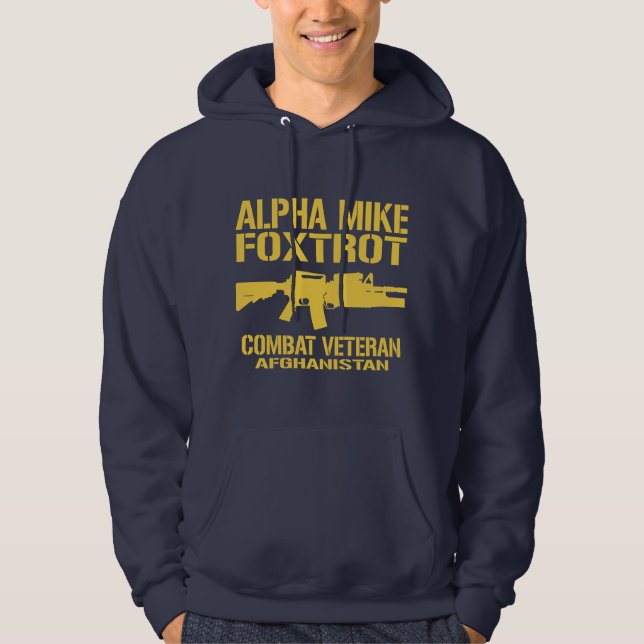 Sudadera Mike alfa Foxtrot - veterano de Afganistán (Anverso)